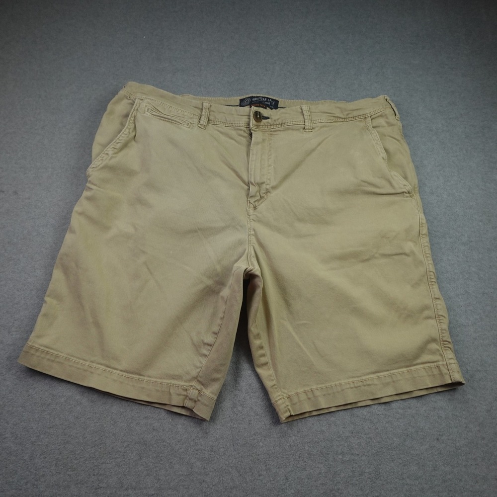 American Eagle Outfitters Men's Flat Front Shorts - Khaki